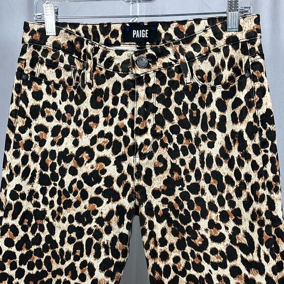 Paige‎ Jeans Hoxton Leopard Straight Ankle Jeans. - Picture 4 of 12